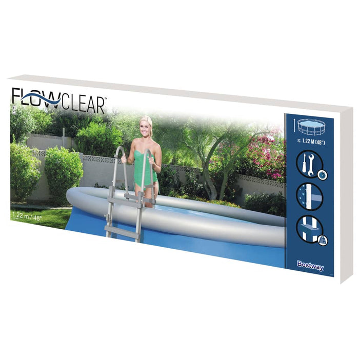 Bestway Scară de siguranță piscină cu 4 trepte Flowclear, 122 cm - WALTI WALTI