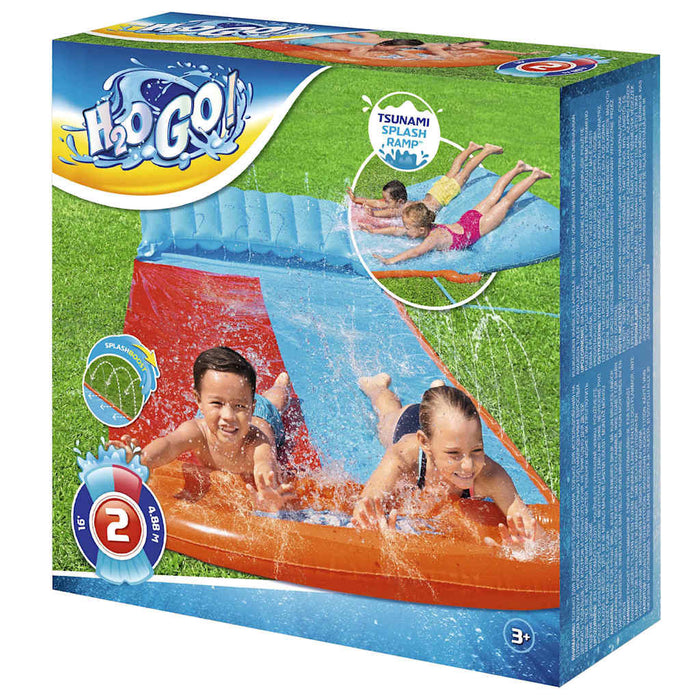 Bestway Tobogan de apă H2OGO Tsunami Splash, dublu WALTI