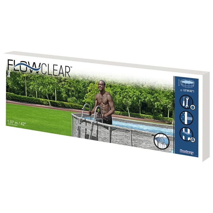 Bestway Scară de piscină cu 4 trepte Flowclear, 107 cm - WALTI WALTI