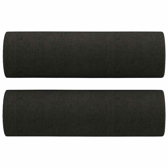 Canapea cu 2 locuri cu pernuțe, negru, 120 cm, textil - WALTI WALTI