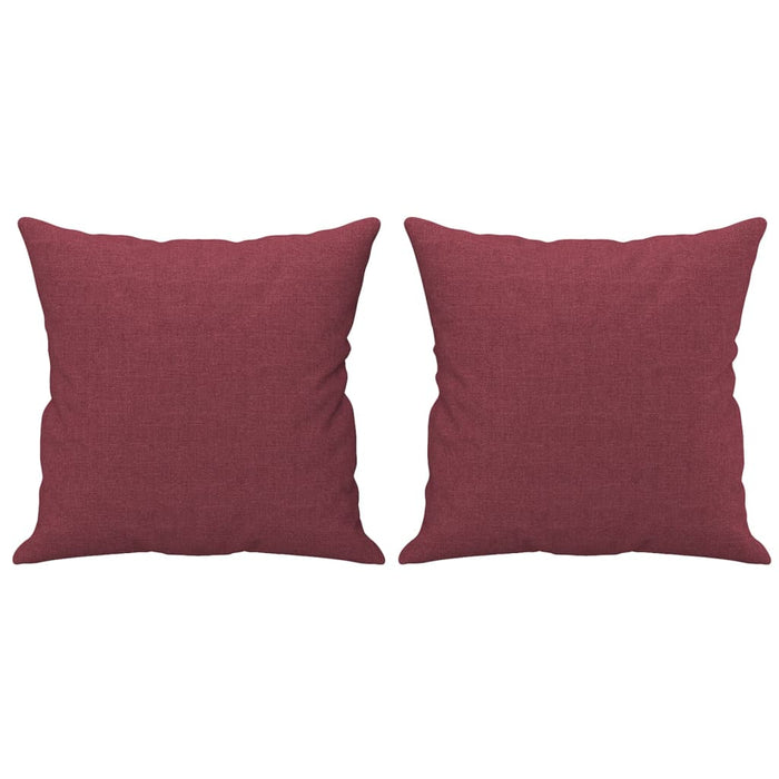 Canapea cu 2 locuri cu pernuțe, roșu vin, 140 cm, textil WALTI