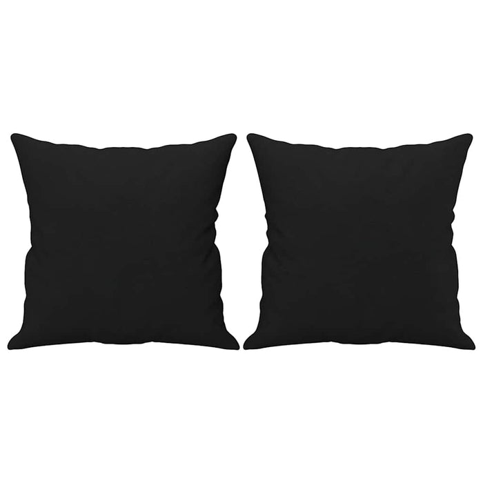 Canapea cu 2 locuri, cu perne, negru, 120 cm, microfibră - WALTI WALTI