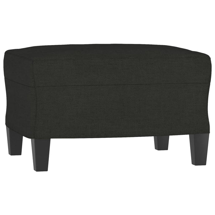 Fotoliu canapea cu taburet, negru, 60 cm, material textil - WALTI WALTI