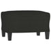 Fotoliu canapea cu taburet, negru, 60 cm, material textil - WALTI WALTI