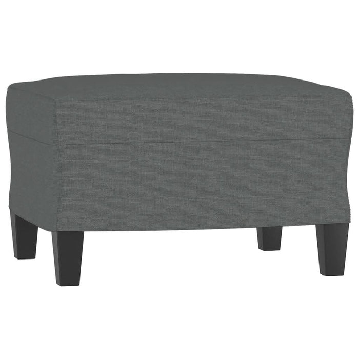 Canapea cu 3 locuri și taburet, gri închis, 180 cm, textil - WALTI WALTI