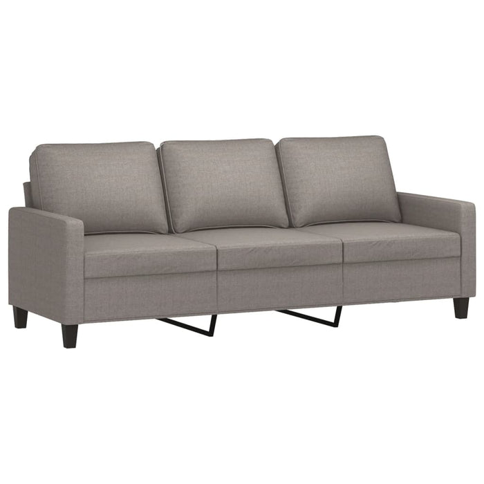 Canapea cu 3 locuri și taburet, taupe, 180 cm, material textil - WALTI WALTI