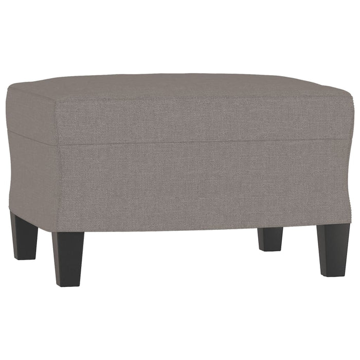 Canapea cu 3 locuri și taburet, taupe, 180 cm, material textil - WALTI WALTI