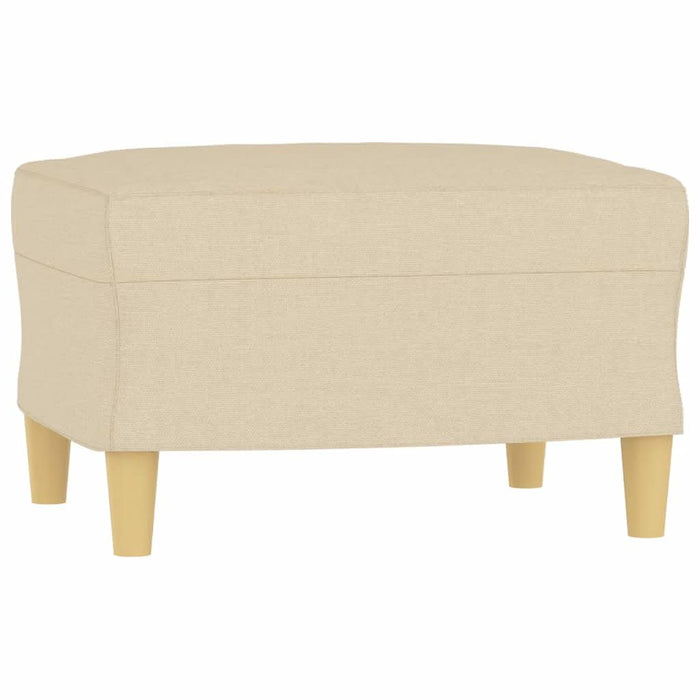 Fotoliu canapea cu taburet, crem, 60 cm, material textil - WALTI WALTI
