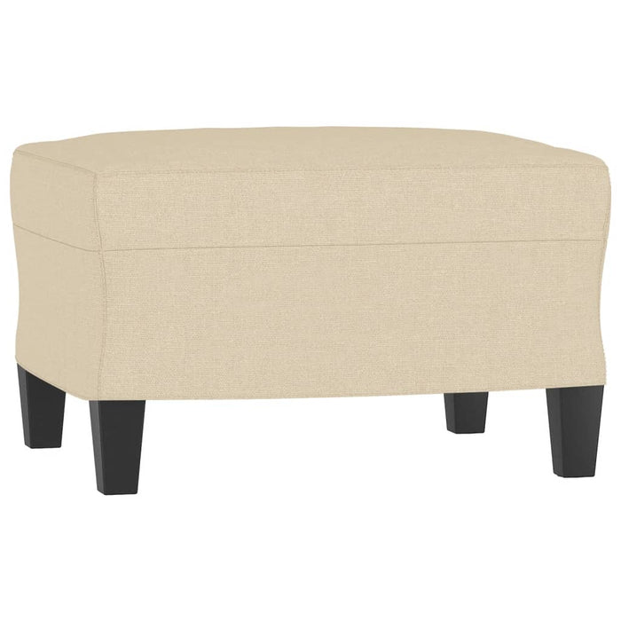 Fotoliu canapea cu taburet, crem, 60 cm, material textil - WALTI WALTI
