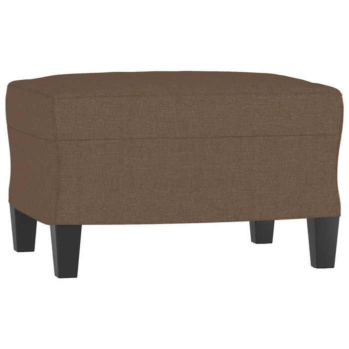 Fotoliu canapea cu taburet, maro, 60 cm, material textil - WALTI WALTI