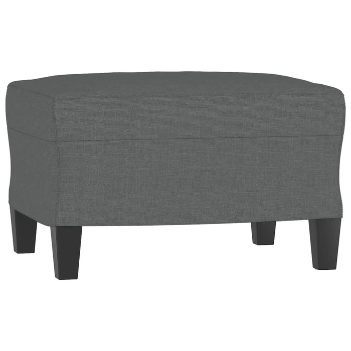 Canapea cu 3 locuri și taburet, gri închis, 180 cm, textil - WALTI WALTI