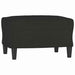 Fotoliu canapea cu taburet, negru, 60 cm, material textil - WALTI WALTI