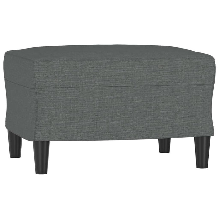 Canapea cu 3 locuri și taburet, gri închis, 180 cm, textil - WALTI WALTI