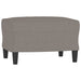 Canapea cu 3 locuri și taburet, taupe, 180 cm, material textil - WALTI WALTI