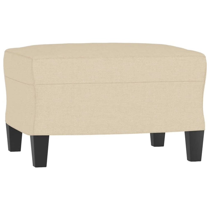 Fotoliu canapea cu taburet, crem, 60 cm, material textil - WALTI WALTI