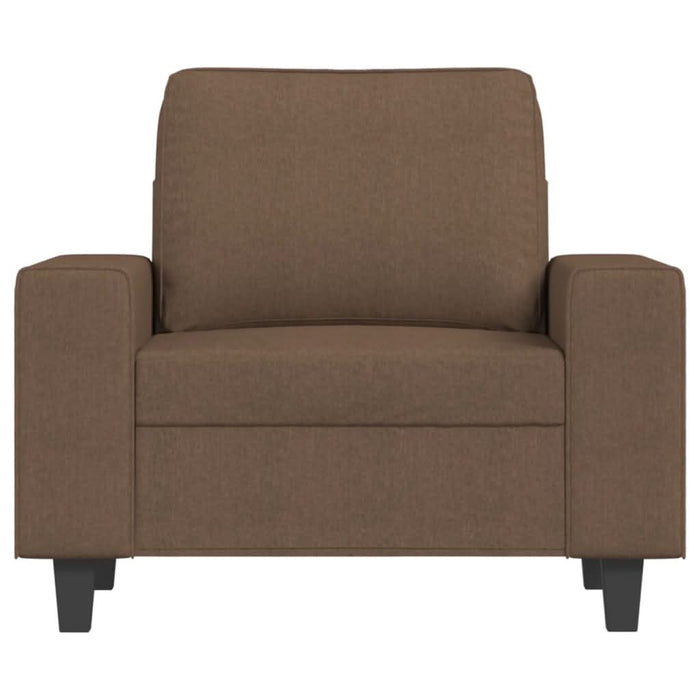 Fotoliu canapea cu taburet, maro, 60 cm, material textil - WALTI WALTI