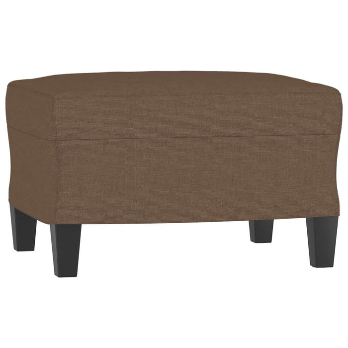 Fotoliu canapea cu taburet, maro, 60 cm, material textil - WALTI WALTI