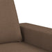 Fotoliu canapea cu taburet, maro, 60 cm, material textil - WALTI WALTI