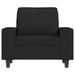 Fotoliu canapea cu taburet, negru, 60 cm, material textil - WALTI WALTI