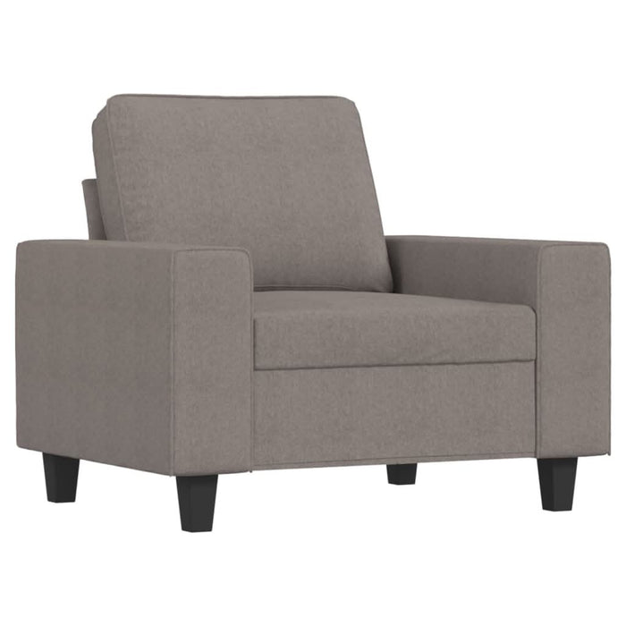 Fotoliu canapea cu taburet, taupe, 60 cm, material textil - WALTI WALTI
