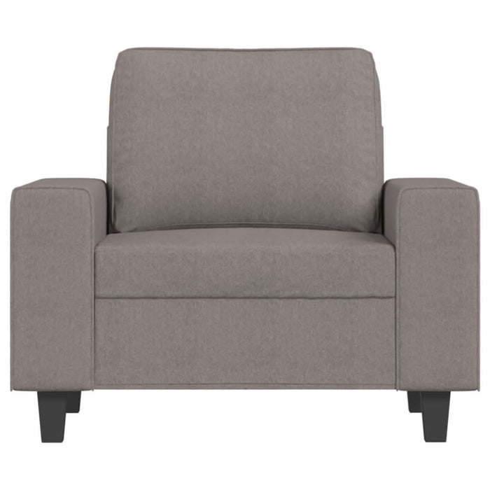 Fotoliu canapea cu taburet, taupe, 60 cm, material textil - WALTI WALTI
