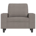 Fotoliu canapea cu taburet, taupe, 60 cm, material textil - WALTI WALTI