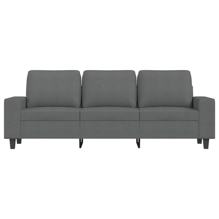 Canapea cu 3 locuri și taburet, gri închis, 180 cm, textil - WALTI WALTI
