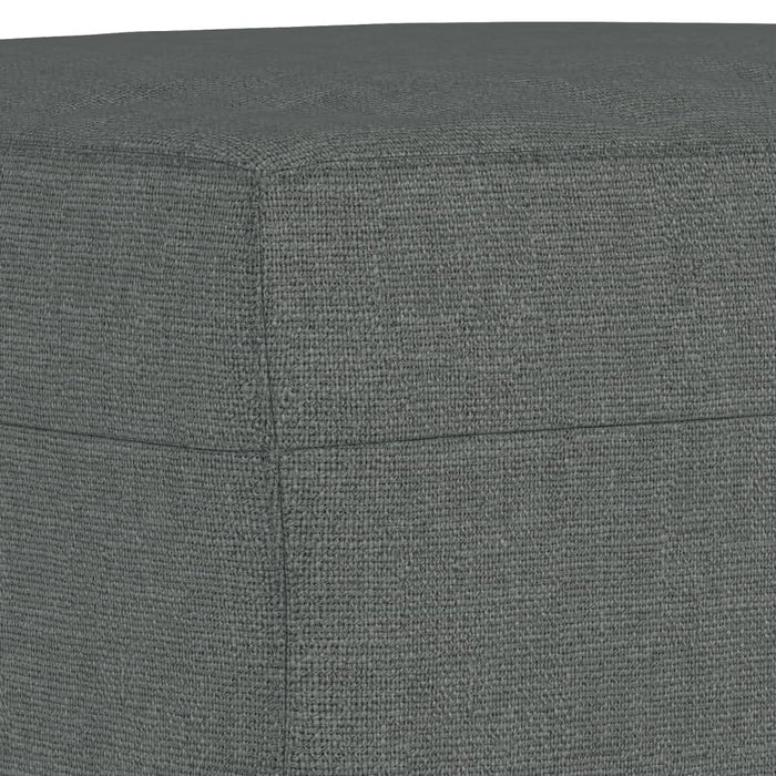 Canapea cu 3 locuri și taburet, gri închis, 180 cm, textil - WALTI WALTI