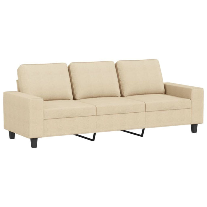 Canapea cu 3 locuri cu taburet, crem, 180 cm, material textil - WALTI WALTI