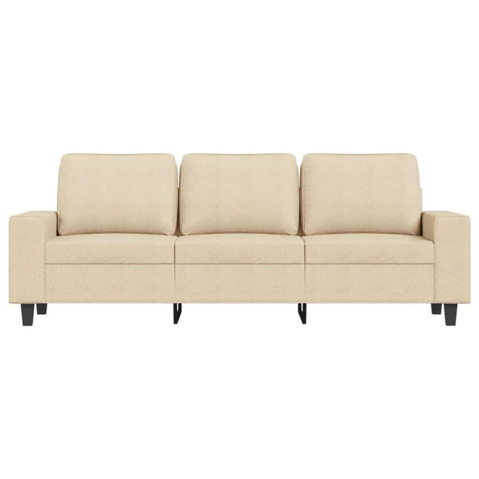 Canapea cu 3 locuri cu taburet, crem, 180 cm, material textil - WALTI WALTI