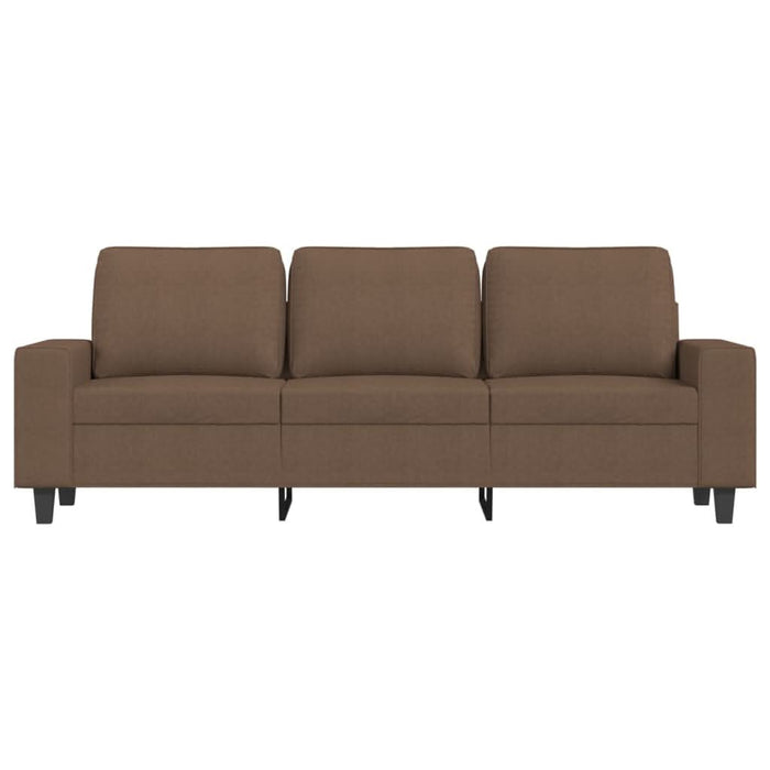 Canapea cu 3 locuri cu taburet, maro, 180 cm, material textil - WALTI WALTI