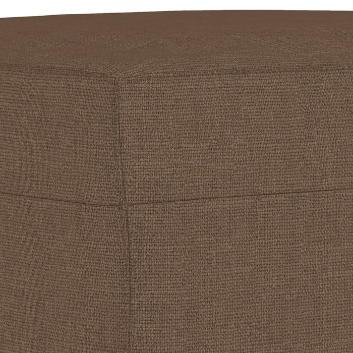 Canapea cu 3 locuri cu taburet, maro, 180 cm, material textil - WALTI WALTI