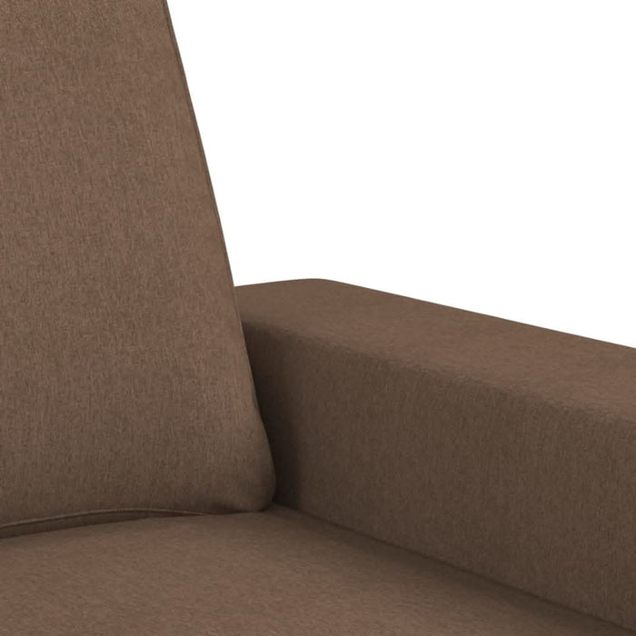 Canapea cu 3 locuri cu taburet, maro, 180 cm, material textil - WALTI WALTI