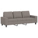 Canapea cu 3 locuri și taburet, taupe, 180 cm, material textil - WALTI WALTI