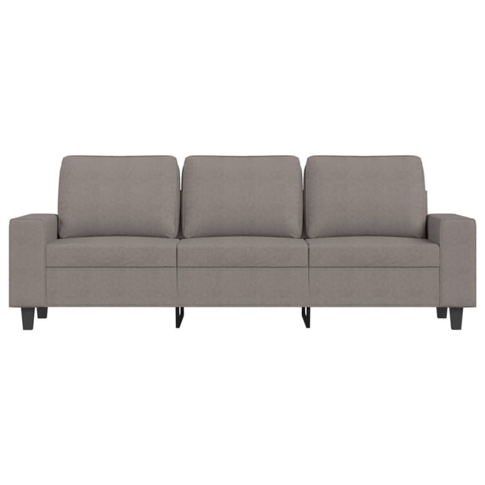 Canapea cu 3 locuri și taburet, taupe, 180 cm, material textil - WALTI WALTI