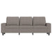 Canapea cu 3 locuri și taburet, taupe, 180 cm, material textil - WALTI WALTI
