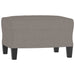 Canapea cu 3 locuri și taburet, taupe, 180 cm, material textil - WALTI WALTI