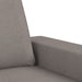 Canapea cu 3 locuri și taburet, taupe, 180 cm, material textil - WALTI WALTI