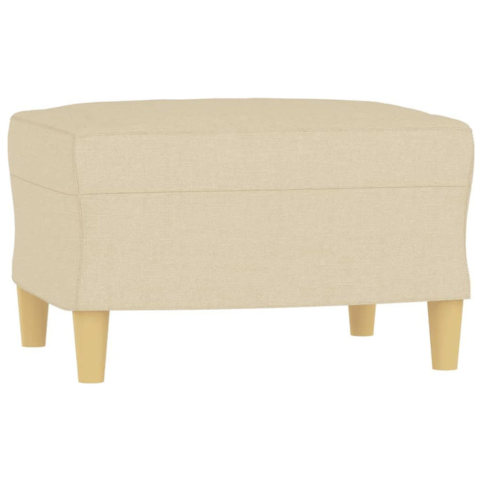 Fotoliu canapea cu taburet, crem, 60 cm, material textil - WALTI WALTI