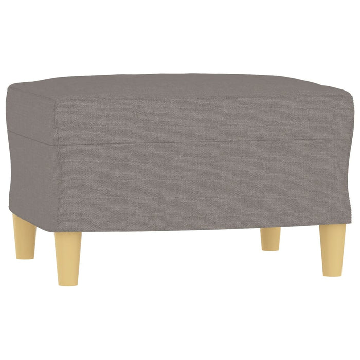 Fotoliu canapea cu taburet, taupe, 60 cm, material textil - WALTI WALTI