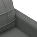 Set de canapele cu perne, 3 piese, gri închis, textil - WALTI WALTI