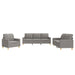 Set de canapea cu perne, 3 piese, gri taupe, material textil - WALTI WALTI