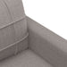Set de canapea cu perne, 3 piese, gri taupe, material textil - WALTI WALTI
