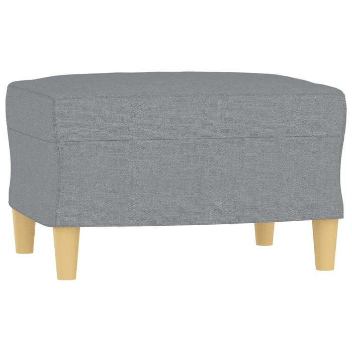Set de canapele cu perne, 4 piese, gri deschis, textil - WALTI WALTI