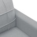 Set de canapele cu perne, 4 piese, gri deschis, textil - WALTI WALTI