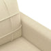 Set de canapele cu perne, 4 piese, crem, textil - WALTI WALTI