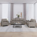 Set de canapele cu perne, 3 piese, gri taupe, textil - WALTI WALTI