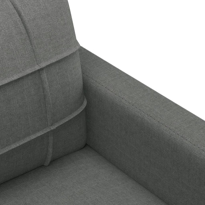 Set de canapele cu perne, 4 piese, gri închis, material textil - WALTI WALTI