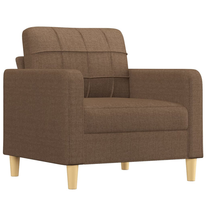 Set de canapele cu perne, 4 piese, maro, textil - WALTI WALTI