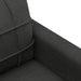 Set de canapele cu perne, 4 piese, negru, material textil - WALTI WALTI